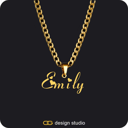 The Essential Name Necklace: Cuban chain