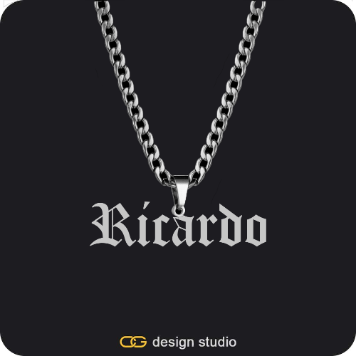 The Essential Name Necklace: Cuban chain