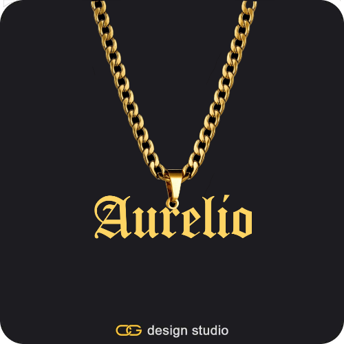 The Essential Name Necklace: Cuban chain