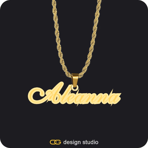 The Spotlight Double Plated Name Necklace