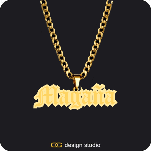 The Spotlight Double Plated Name Necklace