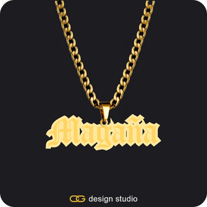 The Spotlight Double Plated Name Necklace