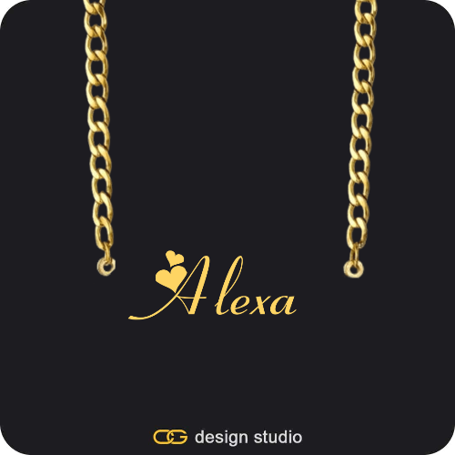 The Essential Name Necklace: Cuban chain