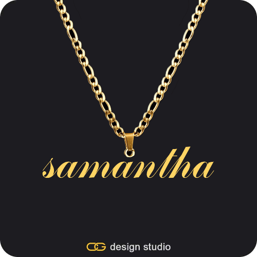 The Essential Name Necklace: Looped
