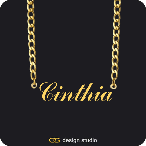 The Essential Name Necklace: Cuban chain