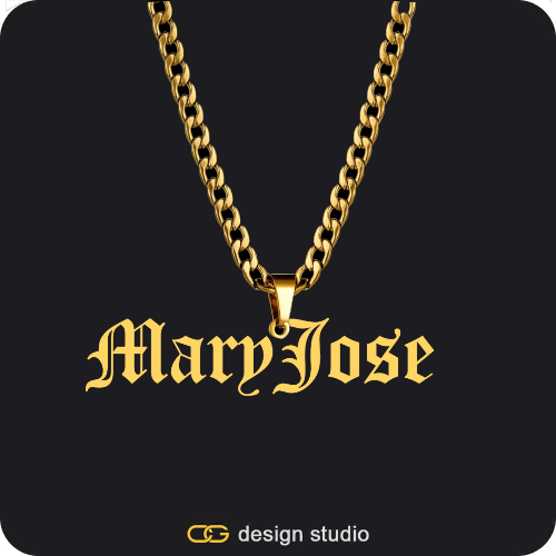 The Essential Name Necklace: Looped