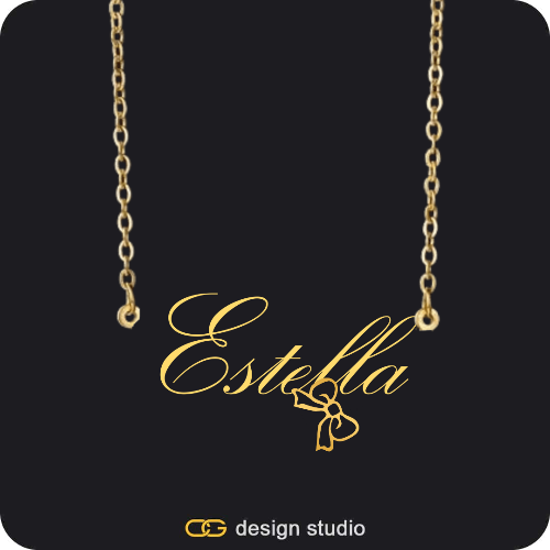 The Essential Name Necklace: Charm