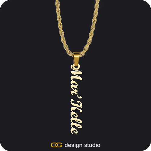 The Vertical Name Necklace