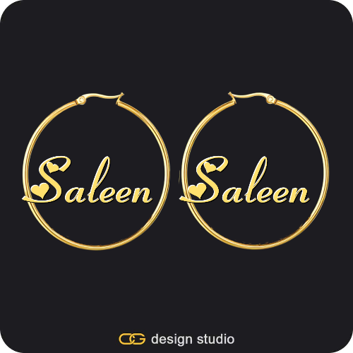 The Essential Hoop Name Earrings