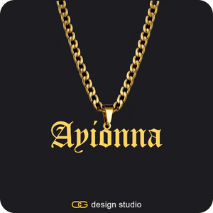 The Essential Name Necklace: Looped