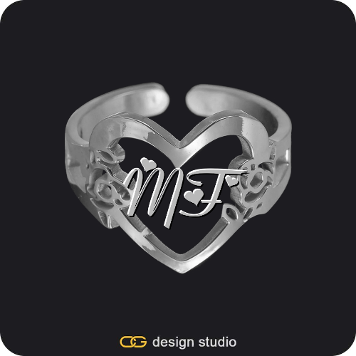 The Heartfelt Initial Ring