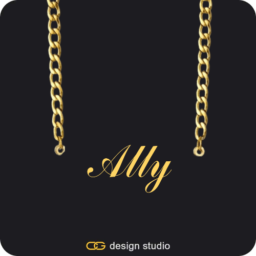 The Essential Name Necklace: Cuban chain