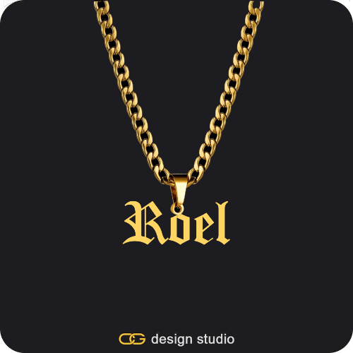 The Essential Name Necklace: Looped