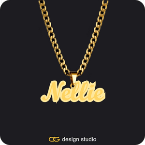 The Spotlight Double Plated Name Necklace