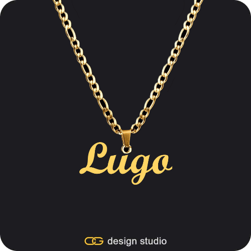 The Essential Name Necklace: Looped