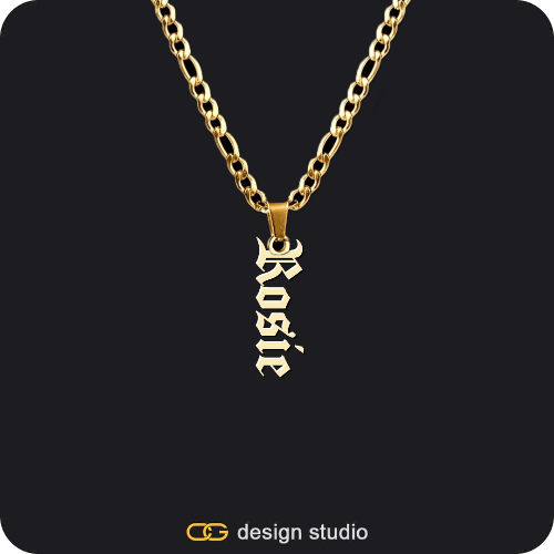 The Vertical Name Necklace