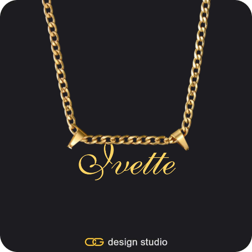 The Essential Name Necklace: Double Loop