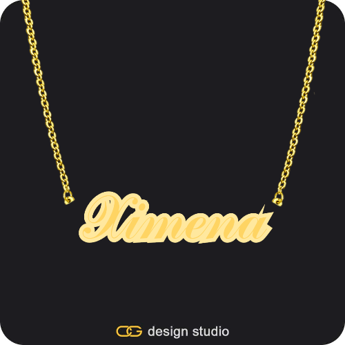 The Spotlight Double Plated Name Necklace