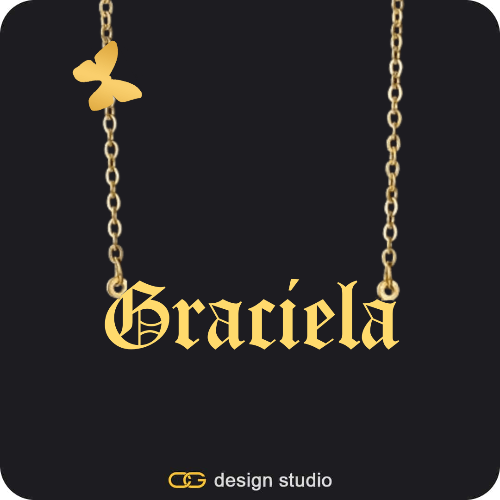 The Essential Name Necklace: Charm
