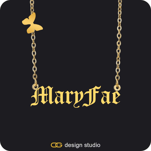 The Essential Name Necklace: Charm