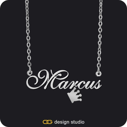 The Essential Name Necklace: Charm