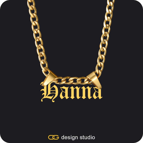 The Essential Name Necklace: Double Loop
