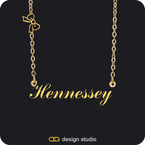 The Essential Name Necklace: Charm