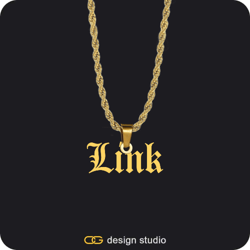 The Essential Name Necklace: Looped