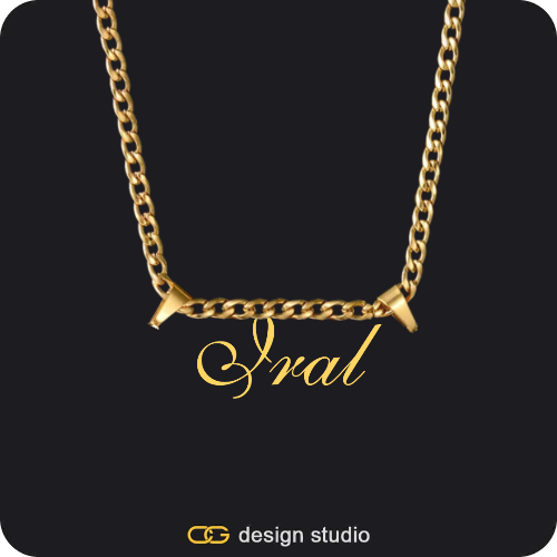 The Essential Name Necklace: Double Loop