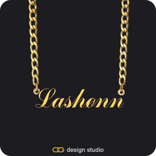 The Essential Name Necklace: Cuban chain