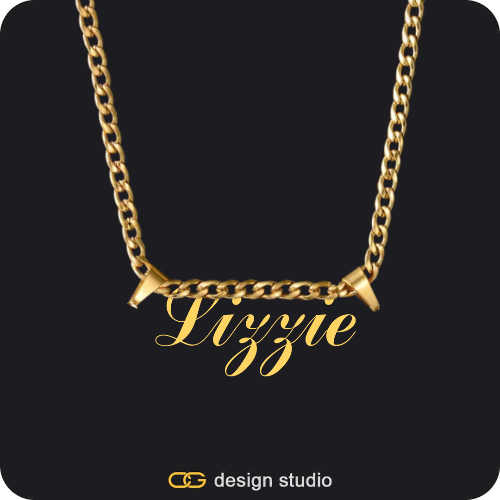 The Essential Name Necklace: Cuban chain