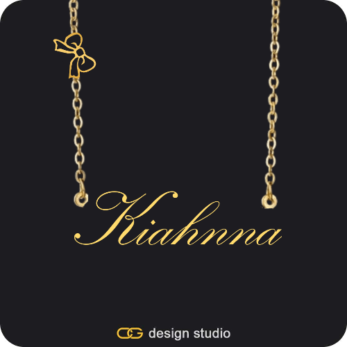 The Essential Name Necklace: Charm