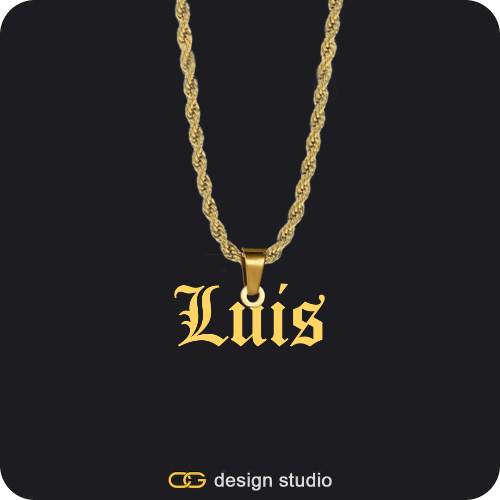 The Essential Name Necklace: Looped