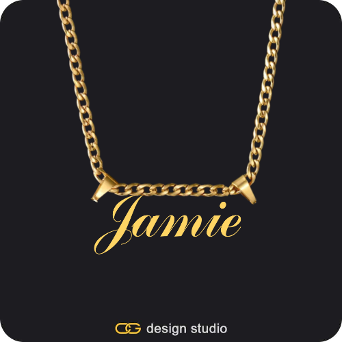 The Essential Name Necklace: Double Loop