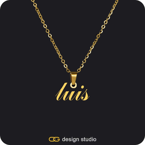 The Essential Name Necklace: Looped
