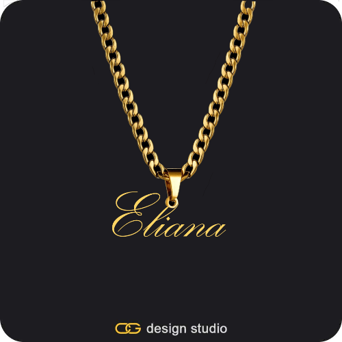 The Essential Name Necklace: Looped