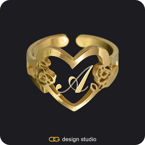 The Heartfelt Initial Ring