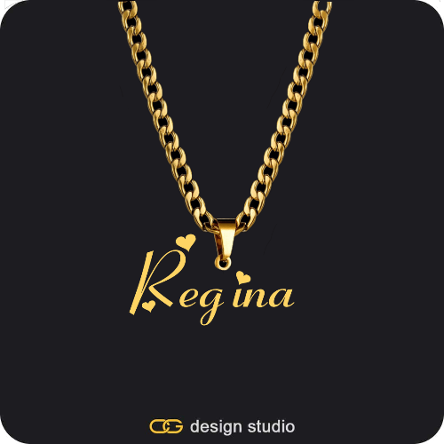 The Essential Name Necklace: Looped