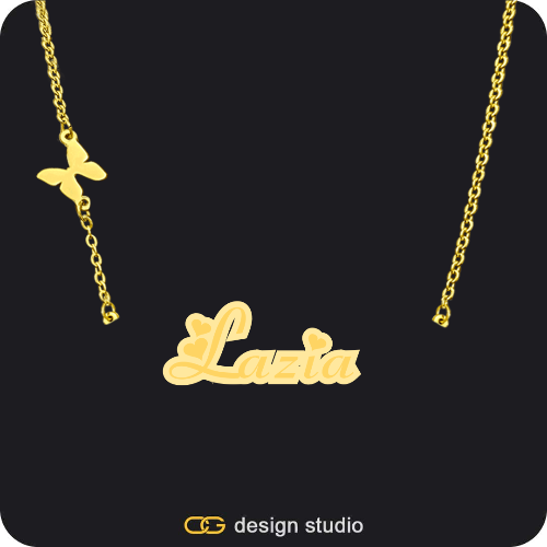 The Spotlight Double Plated Name Necklace