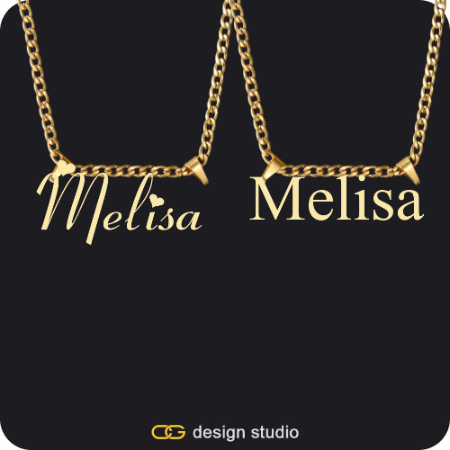 His & Hers Name Necklaces