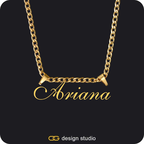 The Essential Name Necklace: Double Loop