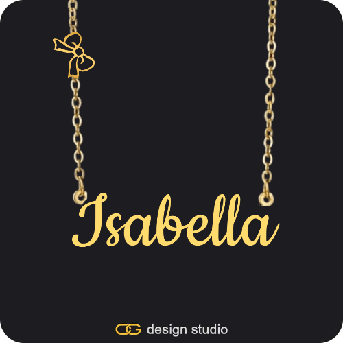 The Essential Name Necklace: Charm