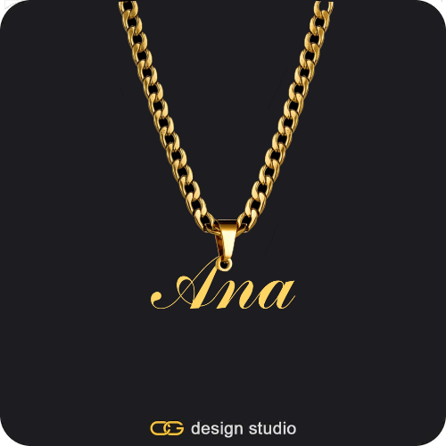 The Essential Name Necklace: Looped