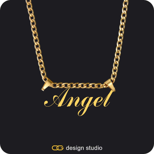 The Essential Name Necklace: Double Loop