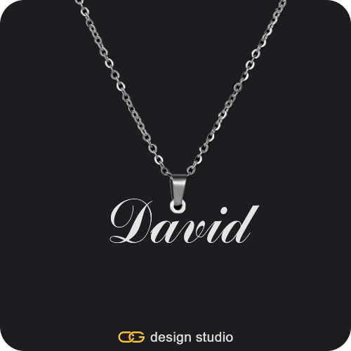 The Essential Name Necklace: Looped