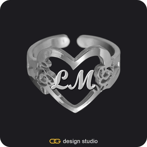 The Heartfelt Initial Ring