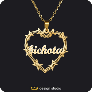 Bichota Heart Name Necklace