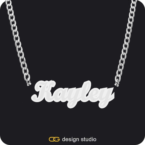 The Spotlight Double Plated Name Necklace