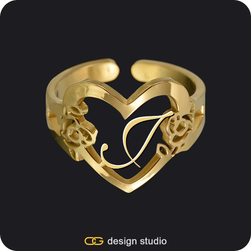 The Heartfelt Initial Ring