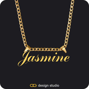 The Essential Name Necklace: Double Loop